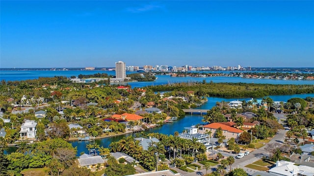133 Tucker Ave, Sarasota, FL 34232 - aerial perspective of suburban area featuring a nearby body of water