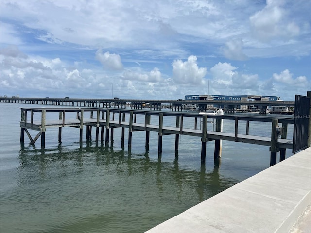611 Gulf Dr N Unit B24, Bradenton Beach, FL 34217 - dock featuring a water view and a pier