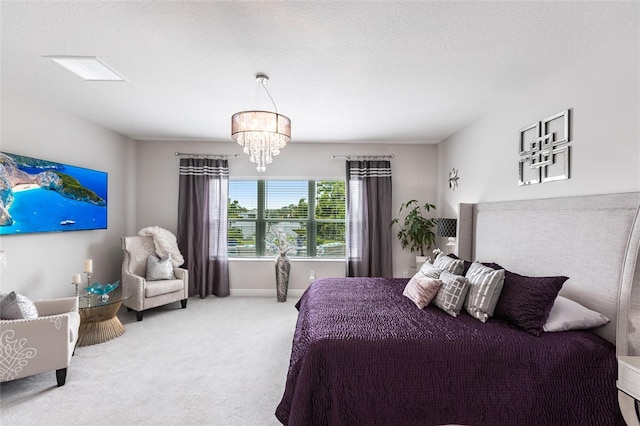 4316 Rustling Pines Ter, Parrish, FL 34219 - carpeted bedroom with a chandelier and baseboards
