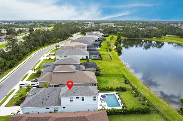 4316 Rustling Pines Ter, Parrish, FL 34219 - aerial perspective of suburban area with a large body of water