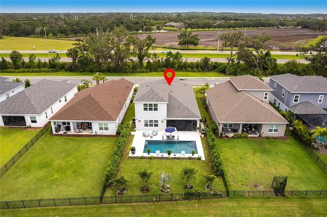 4316 Rustling Pines Ter, Parrish, FL 34219 - aerial view of residential area featuring a pool