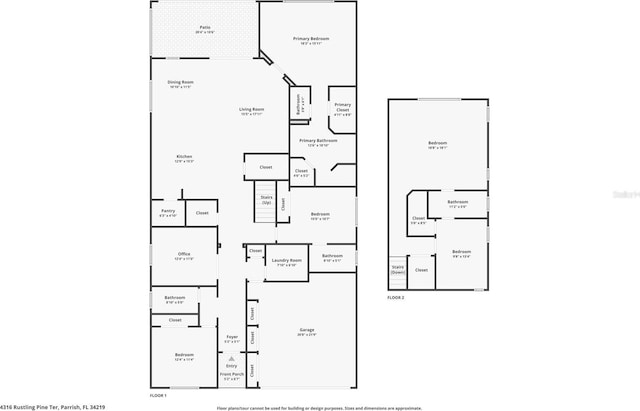 4316 Rustling Pines Ter, Parrish, FL 34219 - view of floor plan / room layout