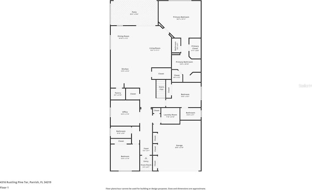 4316 Rustling Pines Ter, Parrish, FL 34219 - view of home floor plan