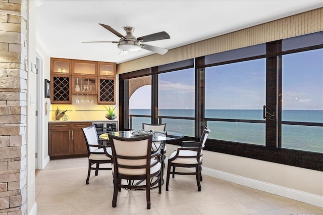 840 The Esplanade N Unit 805, Venice, FL 34285 - sunroom / solarium with a water view