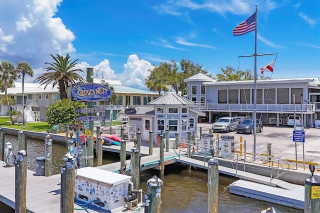 840 The Esplanade N Unit 805, Venice, FL 34285 - dock with a water view