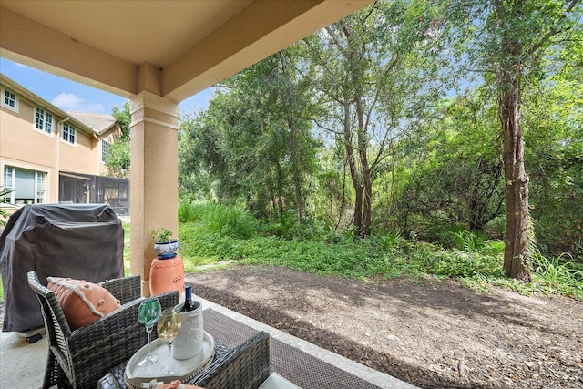 5427 Napa Dr, Sarasota, FL 34243 - view of patio featuring grilling area