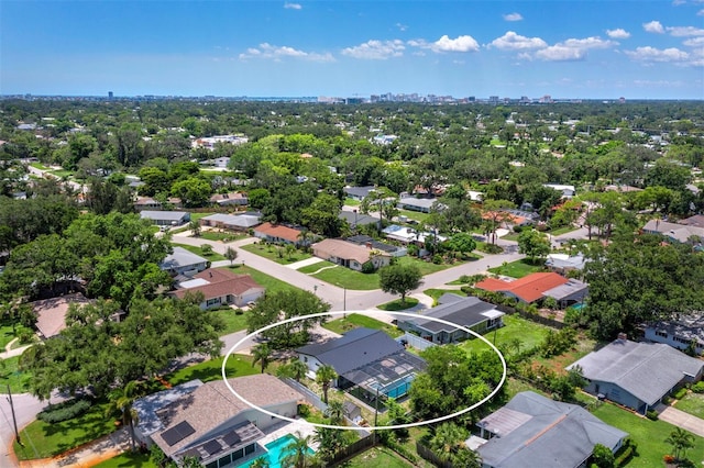 3439 Fair Oaks Pl, Sarasota, FL 34239 - aerial perspective of suburban area