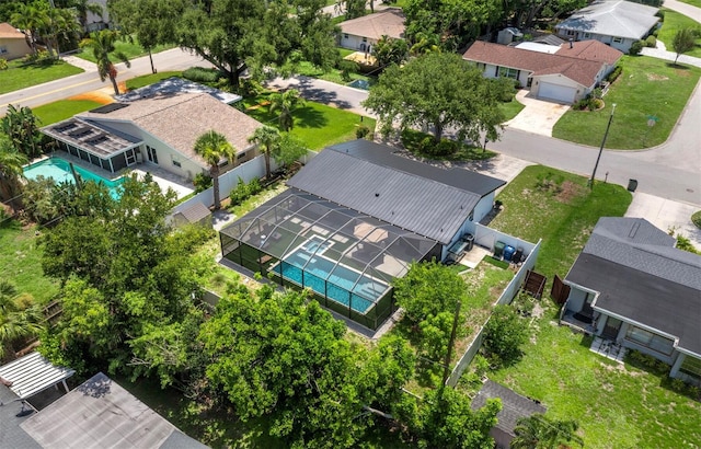 3439 Fair Oaks Pl, Sarasota, FL 34239 - aerial view of residential area with a pool