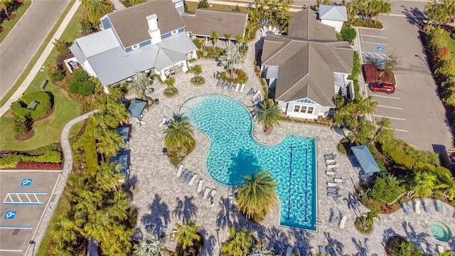 13832 Old Creek Ct, Parrish, FL 34219 - bird's eye view of a pool area