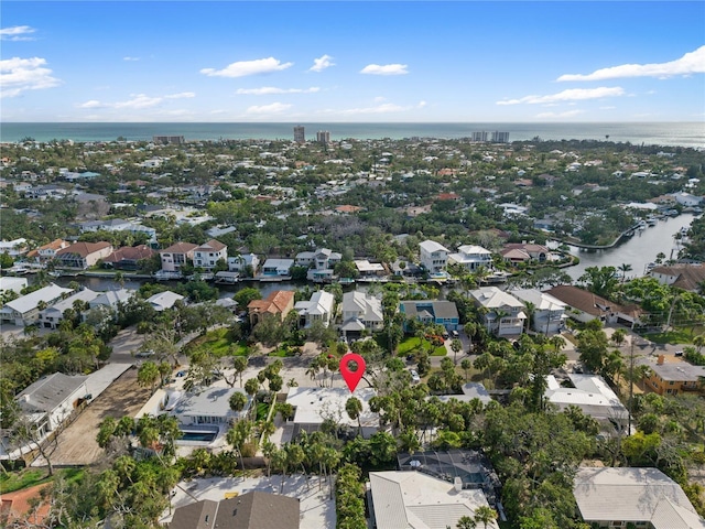 4879 Commonwealth Dr, Sarasota, FL 34242 - aerial overview of property's location with nearby suburban area