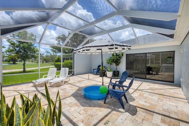 4116 61st Avenue Terrace W, Bradenton, FL 34210 - view of patio with a lanai