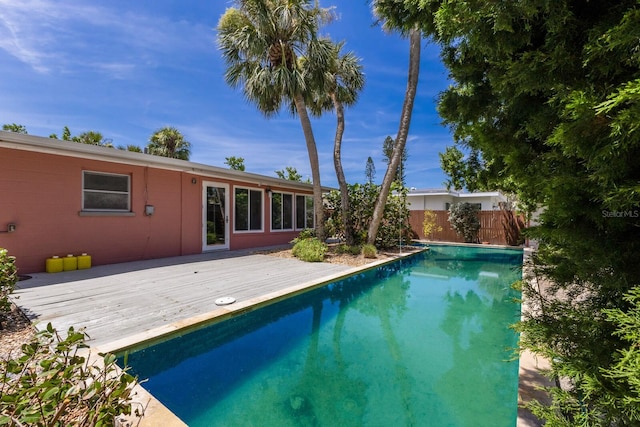 212 71st St, Holmes Beach, FL 34217 - view of pool with a wooden deck