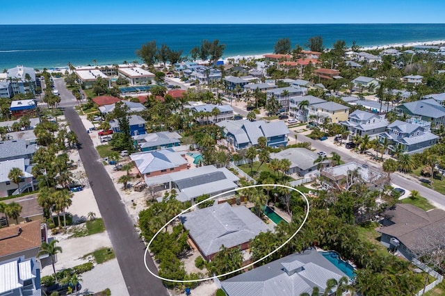 212 71st St, Holmes Beach, FL 34217 - aerial view of residential area with a nearby body of water