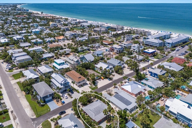 212 71st St, Holmes Beach, FL 34217 - aerial view of property's location featuring unending shoreline