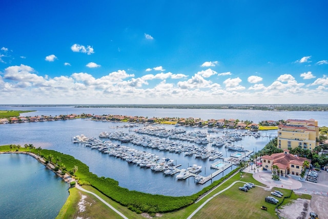130 Riviera Dunes Way Unit 601, Palmetto, FL 34221 - aerial view of numerous boat docks and a large body of water