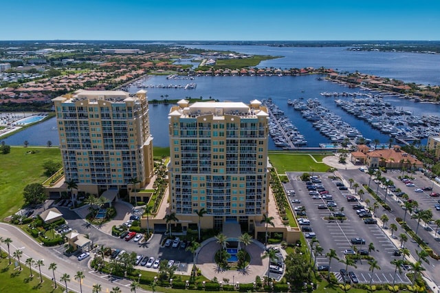 130 Riviera Dunes Way Unit 601, Palmetto, FL 34221 - bird's eye view of a nearby body of water and numerous boat docks