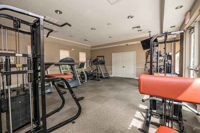 130 Riviera Dunes Way Unit 601, Palmetto, FL 34221 - workout area featuring recessed lighting