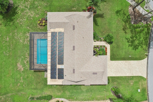 5283 Everwood Run, Sarasota, FL 34235 - aerial view of property and surrounding area featuring a pool