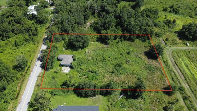 7700 SW Hull Ave, Arcadia, FL 34269 - aerial view of property and surrounding area with property parcel outlined