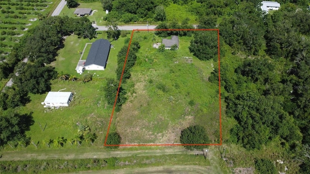 7700 SW Hull Ave, Arcadia, FL 34269 - aerial view of sparsely populated area with property boundaries highlighted