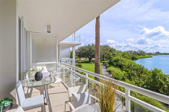 225 Sands Point Rd Unit 6103, Longboat Key, FL 34228 - balcony featuring a water view