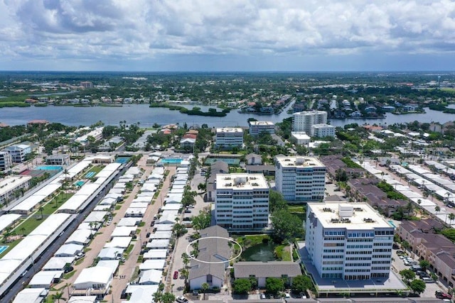 1036 W Peppertree Ln Unit 113B, Sarasota, FL 34242 - aerial view of a nearby body of water