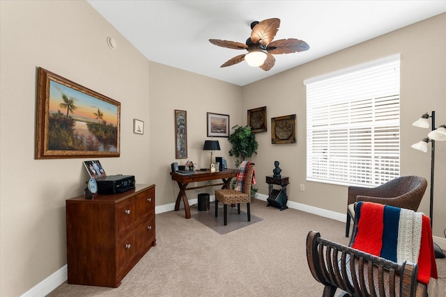 14041 Bellagio Way Unit 414, Osprey, FL 34229 - office with ceiling fan and light carpet