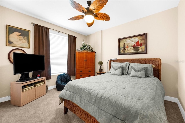 14041 Bellagio Way Unit 414, Osprey, FL 34229 - bedroom featuring light carpet, multiple windows, and ceiling fan
