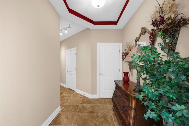 14041 Bellagio Way Unit 414, Osprey, FL 34229 - hall featuring baseboards and tile patterned floors