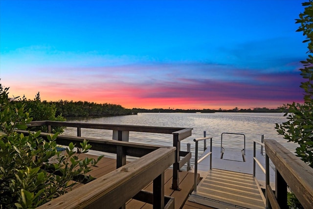 14041 Bellagio Way Unit 414, Osprey, FL 34229 - dock area featuring a water view