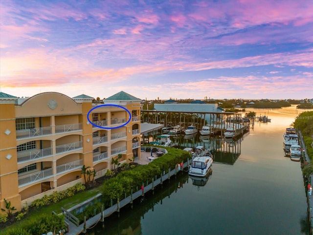 14041 Bellagio Way Unit 414, Osprey, FL 34229 - water view with a dock