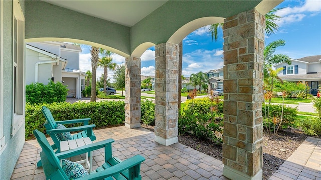 3431 Chestertown Loop, Bradenton, FL 34211 - view of patio / terrace featuring a residential view