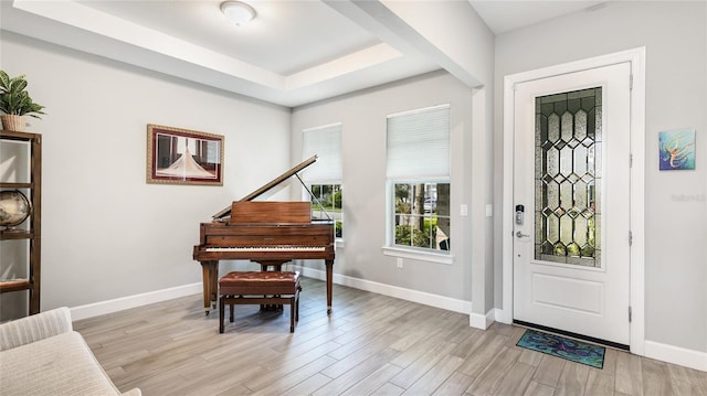 3431 Chestertown Loop, Bradenton, FL 34211 - entryway with light wood-style flooring