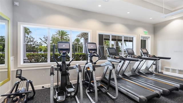 3431 Chestertown Loop, Bradenton, FL 34211 - gym featuring recessed lighting