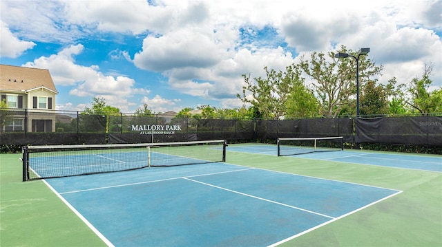 3431 Chestertown Loop, Bradenton, FL 34211 - view of tennis court featuring community basketball court