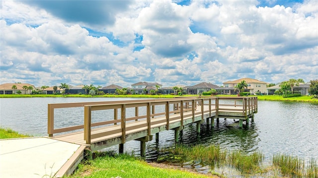 3431 Chestertown Loop, Bradenton, FL 34211 - dock with a residential view and a water view