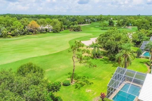 7960 Hampton Ct, University Park, FL 34201 - drone / aerial view of a local golf course and a pool