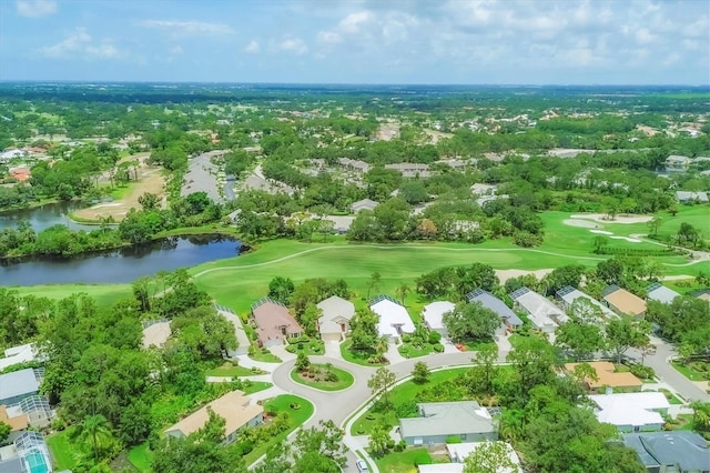 7960 Hampton Ct, University Park, FL 34201 - aerial view of residential area with a nearby body of water and a golf club
