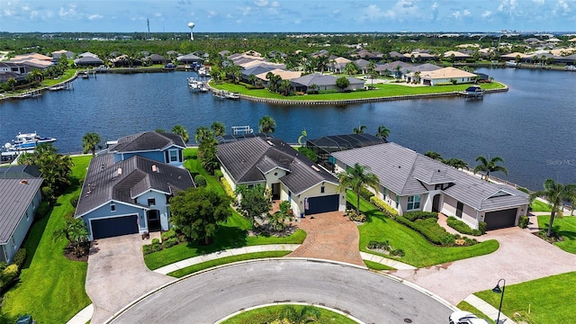 1114 Bearing Ct, Bradenton, FL 34208 - aerial view of residential area featuring a nearby body of water