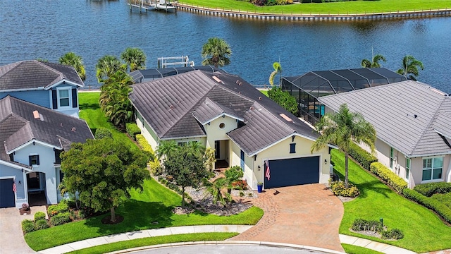 1114 Bearing Ct, Bradenton, FL 34208 - aerial view of residential area featuring a large body of water