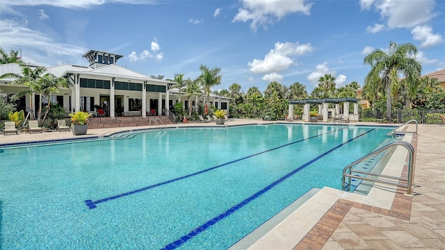 1114 Bearing Ct, Bradenton, FL 34208 - community pool with a patio