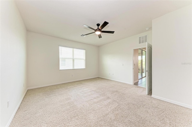 13829 Camden Crest Ter, Bradenton, FL 34211 - spare room featuring light colored carpet and ceiling fan