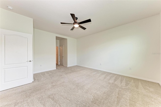 13829 Camden Crest Ter, Bradenton, FL 34211 - empty room with ceiling fan, light colored carpet, and a smoke detector