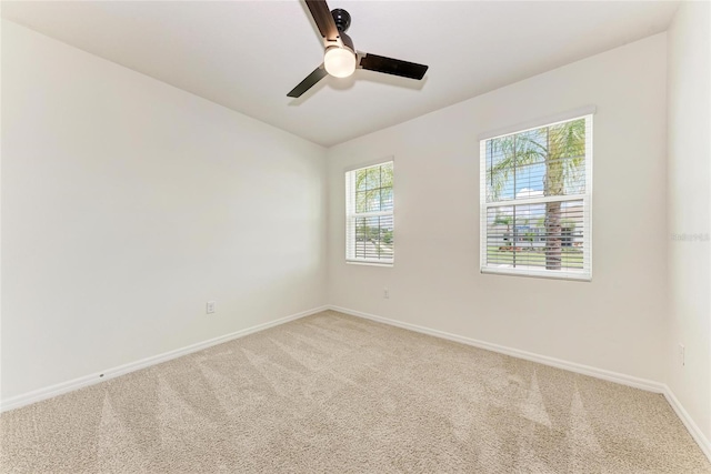 13829 Camden Crest Ter, Bradenton, FL 34211 - empty room with a ceiling fan and light carpet
