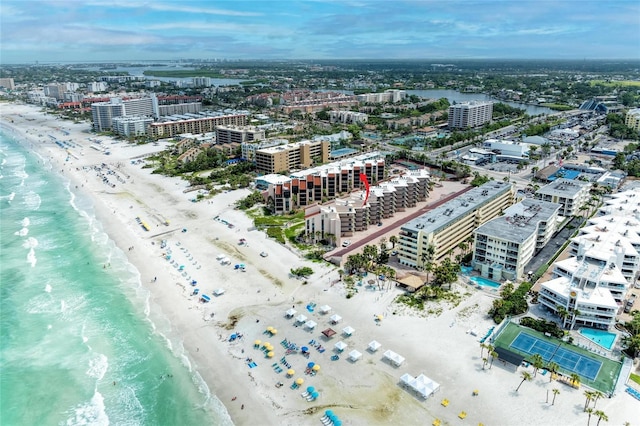 6480 Midnight Pass Rd Unit 503, Sarasota, FL 34242 - view of urban area with waterfront with a beach