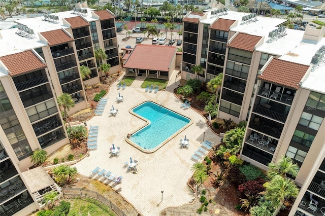 6480 Midnight Pass Rd Unit 503, Sarasota, FL 34242 - aerial view of a pool