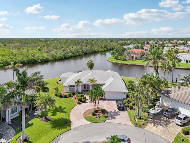 4173 Beach View Ct, Port Charlotte, FL 33948 - aerial view of a nearby body of water and a heavily wooded area