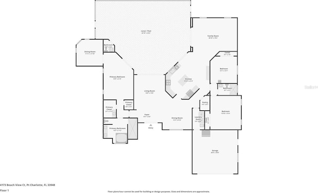 4173 Beach View Ct, Port Charlotte, FL 33948 - view of home floor plan