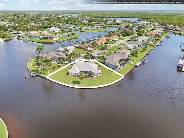 4173 Beach View Ct, Port Charlotte, FL 33948 - aerial view of residential area with a nearby body of water