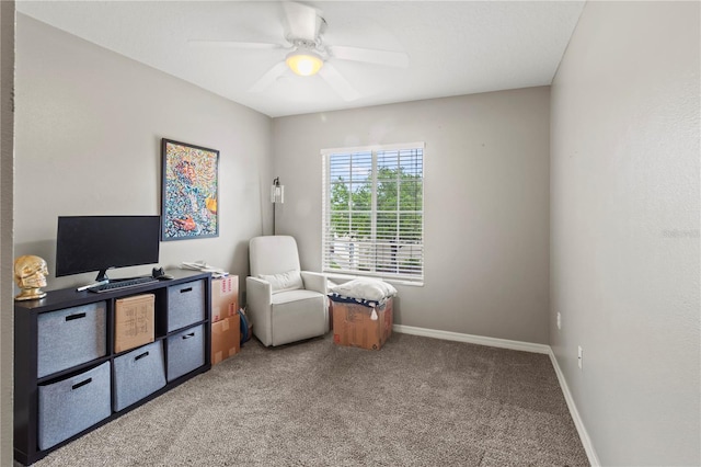 311 Cape Harbour Loop Unit 101, Bradenton, FL 34212 - playroom with light carpet and a ceiling fan